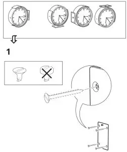 IKEA 404.542.87 BISSING Wall Clock - FIG 2