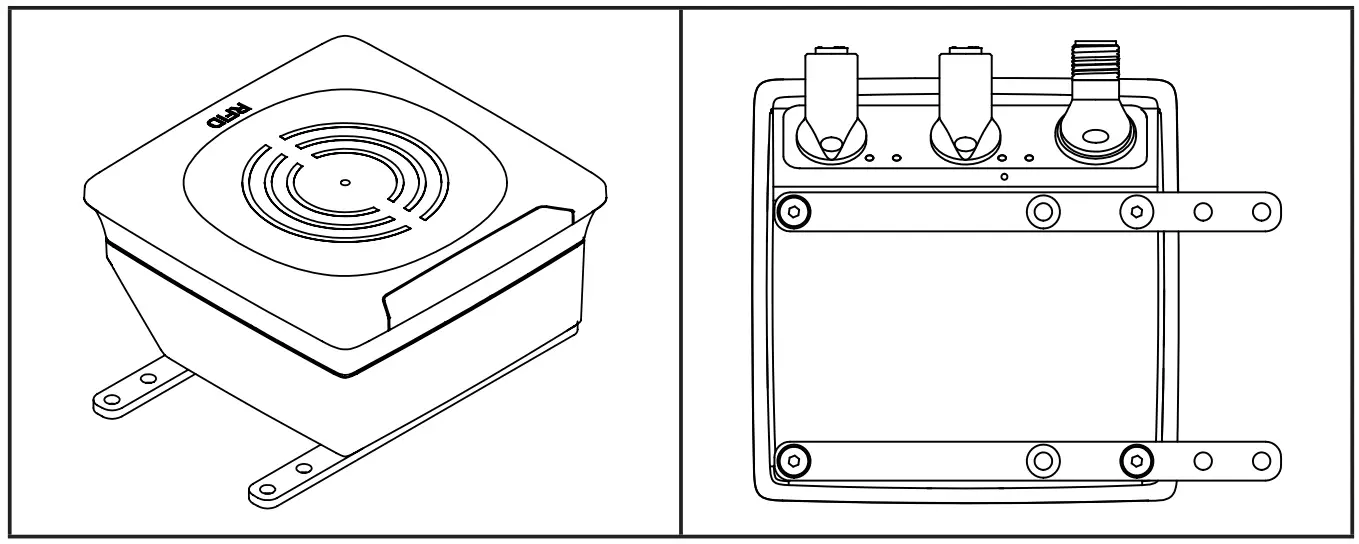 ifm DTE601 RFID Compact Unit - Installation with fixing