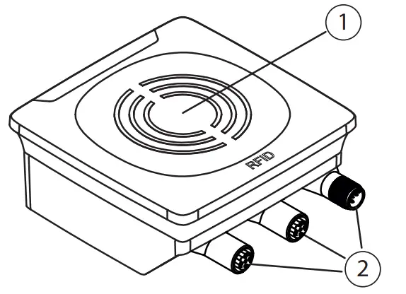ifm DTE601 RFID Compact Unit - Mechanical design