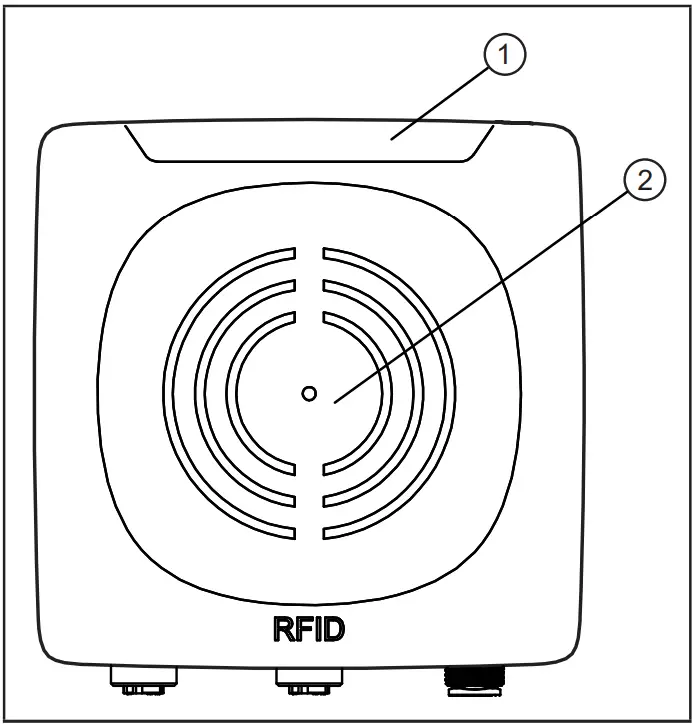 ifm DTE601 RFID Compact Unit - display elements