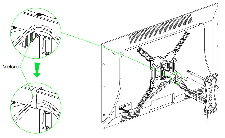 USX-MOUNT XMM006-1 - 5-3 Cables manage