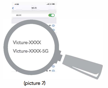 Victure RX1800 AX1800 Dual Band Wi Fi 6 Router - Ph。ne setting