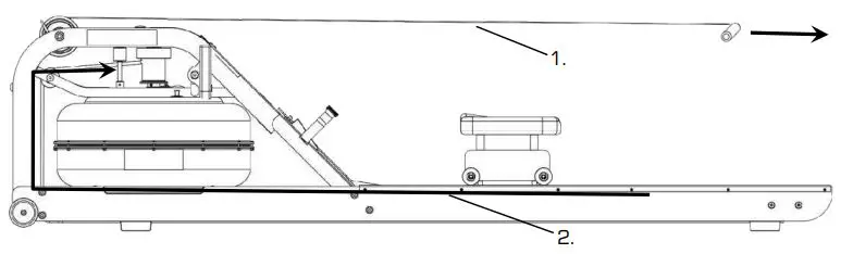 FIRST DEGREE FITNESS NEON Rowing Machine FIG 17