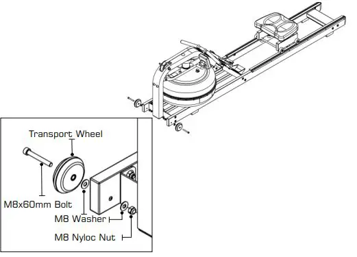 FIRST DEGREE FITNESS NEON Rowing Machine FIG 8