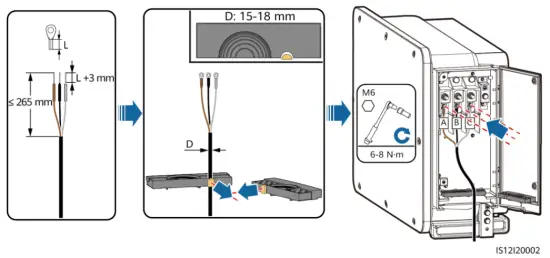 Installing the Tracking System Power Cable