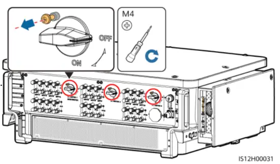 Turn on the AC switch