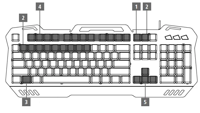 URaGe 186070 EXODUS 450 Metal Keyboard fig 3