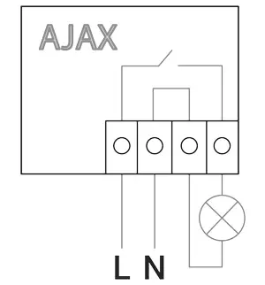 AJAX AJ-WALLSWITCH-B WallSwitch Wireless Power Relay with Energy Monitor - Installation of the Device