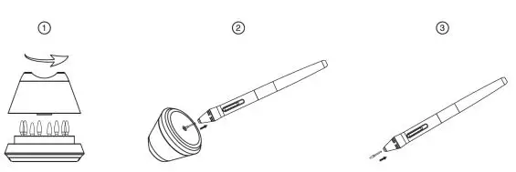 HUIOON Battery-free Pen Tablet - Pen Nib Replacement