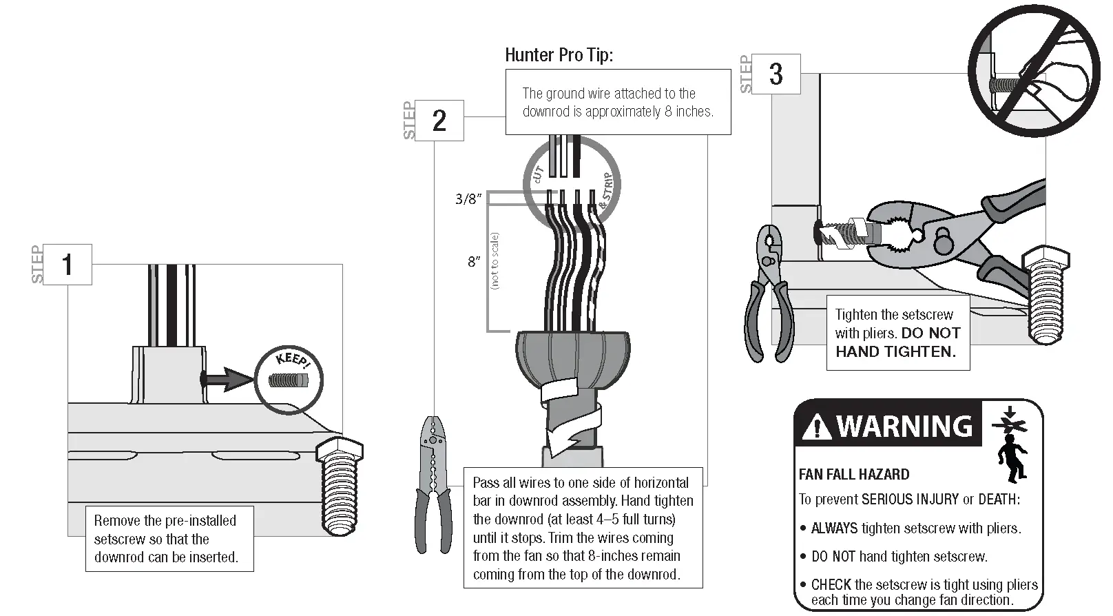 Installing the Downrod