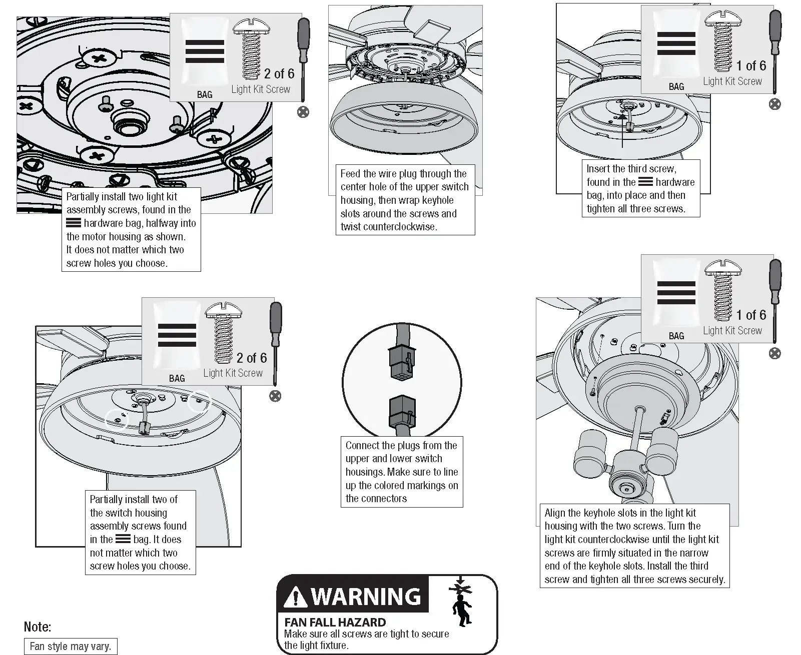 Installing the Light Fixture