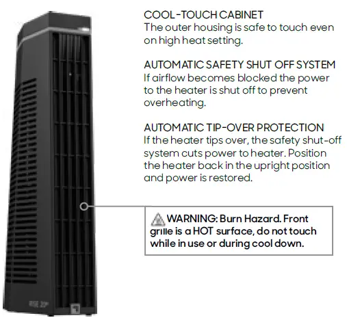 SHARPER-IMAGE-RISE-20H-Tower-Heater - fig 1