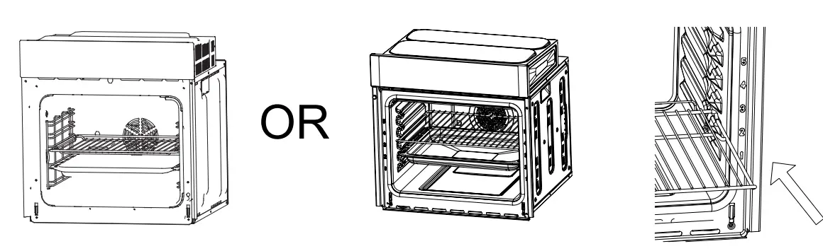 mayer MMDO6M Built-In Electric Oven User Manual - SHELF PLACEMENT WARNING