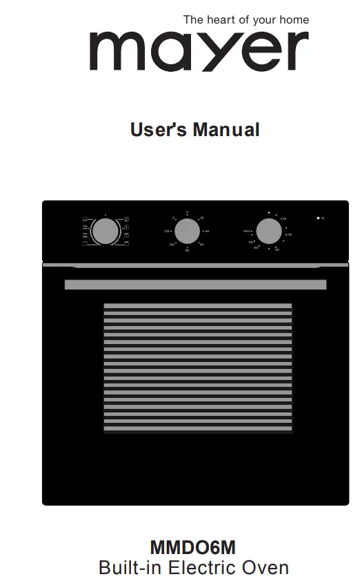 mayer MMDO6M Built-In Electric Oven User Manual