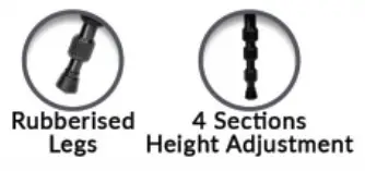 DigiTek DTR 520BH Professional Aluminum Tripod Cum Monopod - fig4