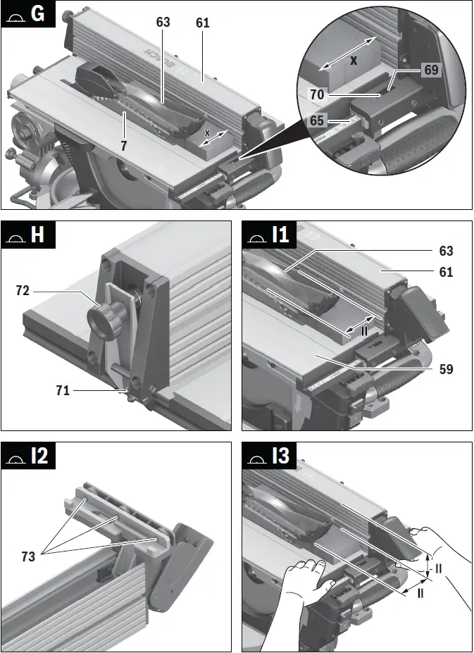 BOSCH GTM 12 JL Professional Combination Saw 28