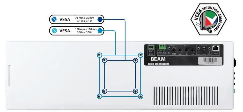 BEAM All In One Classroom Audio Enhancement System - BEAM Rear