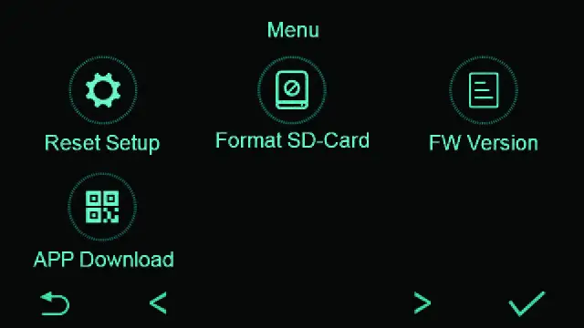 FIG 13 MENU SETTINGS