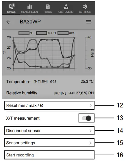 TROTEC BA30WP Hot Wire Anemometer Controlled VIA Smartphone - 10