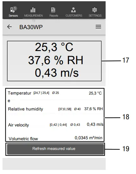 TROTEC BA30WP Hot Wire Anemometer Controlled VIA Smartphone - 11