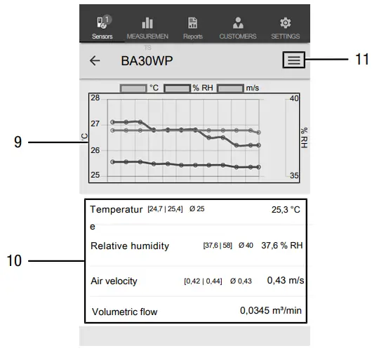 TROTEC BA30WP Hot Wire Anemometer Controlled VIA Smartphone - 9