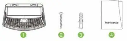Sears DG36-04 Solar Lights Outdoor LEDs User Manual - Packing list