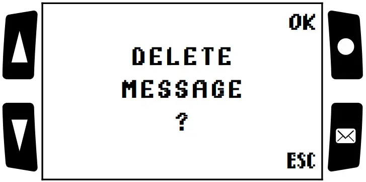 Oelmann LX8 Pager GPS Pocsag Monitor - DELETE MESSAGE