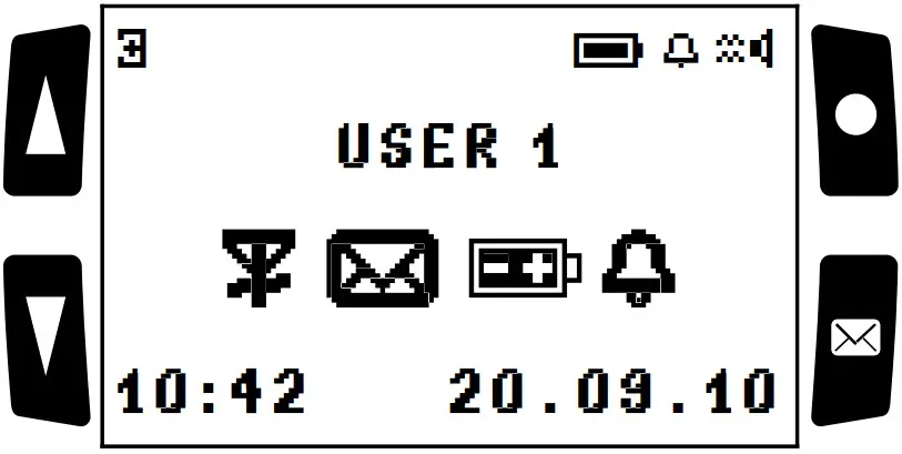 Oelmann LX8 Pager GPS Pocsag Monitor - STANDBY SCREEN