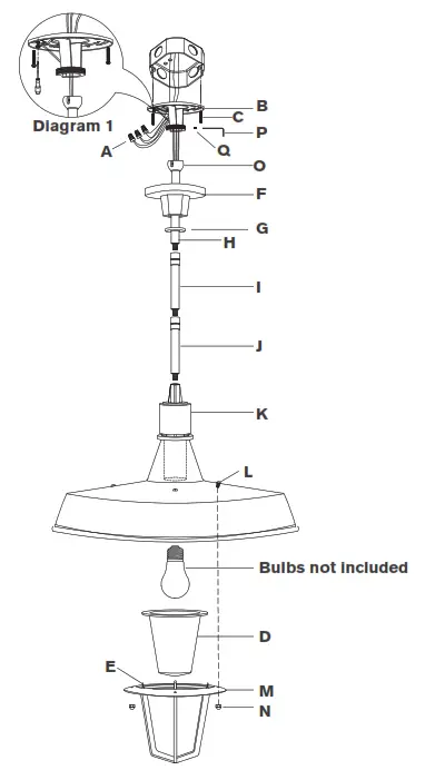 circa LIGHTING TOB 5739 Fitz XL Pendant - fig 1