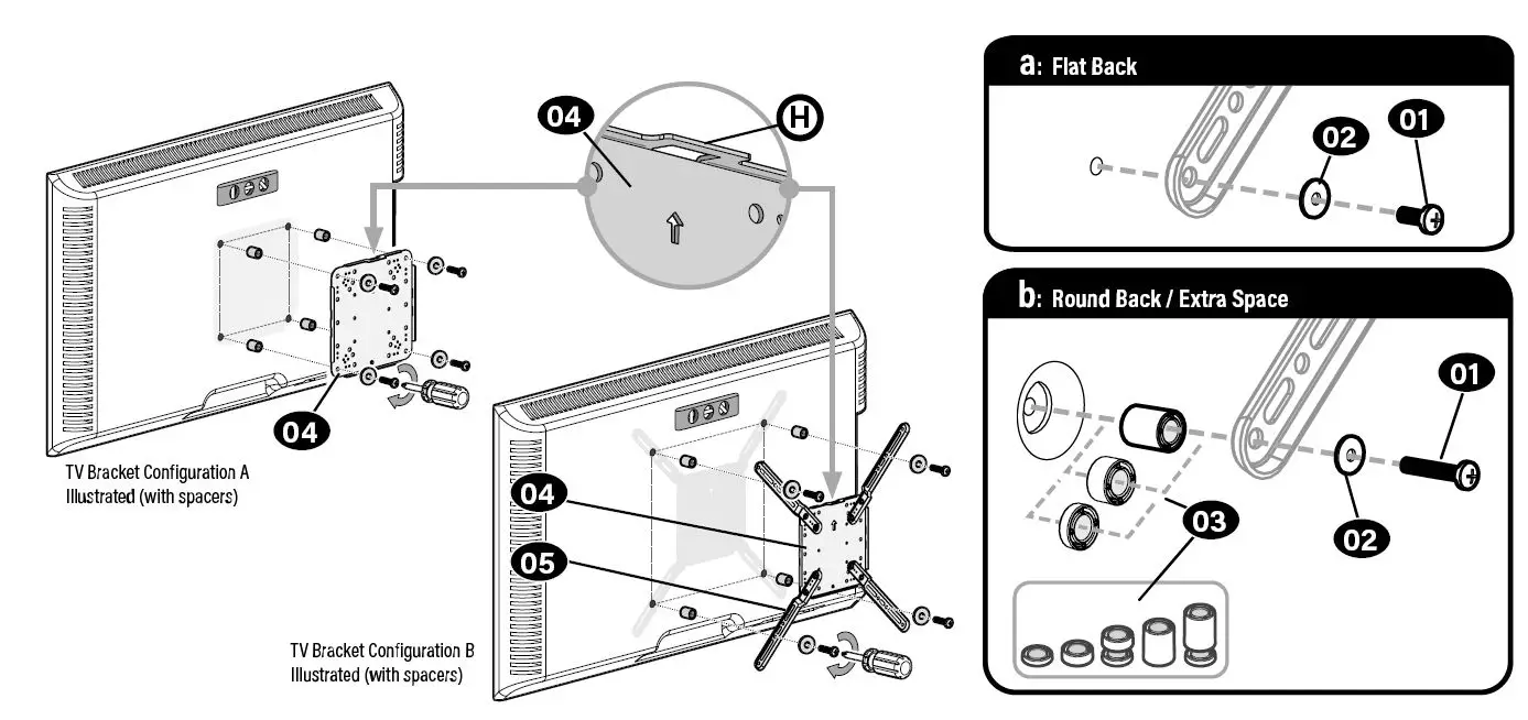 Secura QLF418-B2 TV Wall Mount fig 13