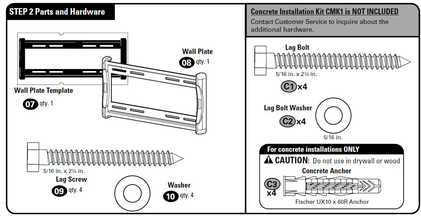 Secura QLF418-B2 TV Wall Mount fig 14