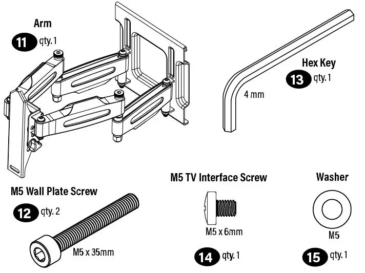 Secura QLF418-B2 TV Wall Mount fig 19