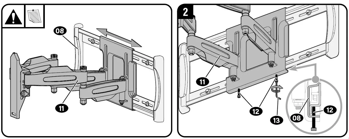Secura QLF418-B2 TV Wall Mount fig 21