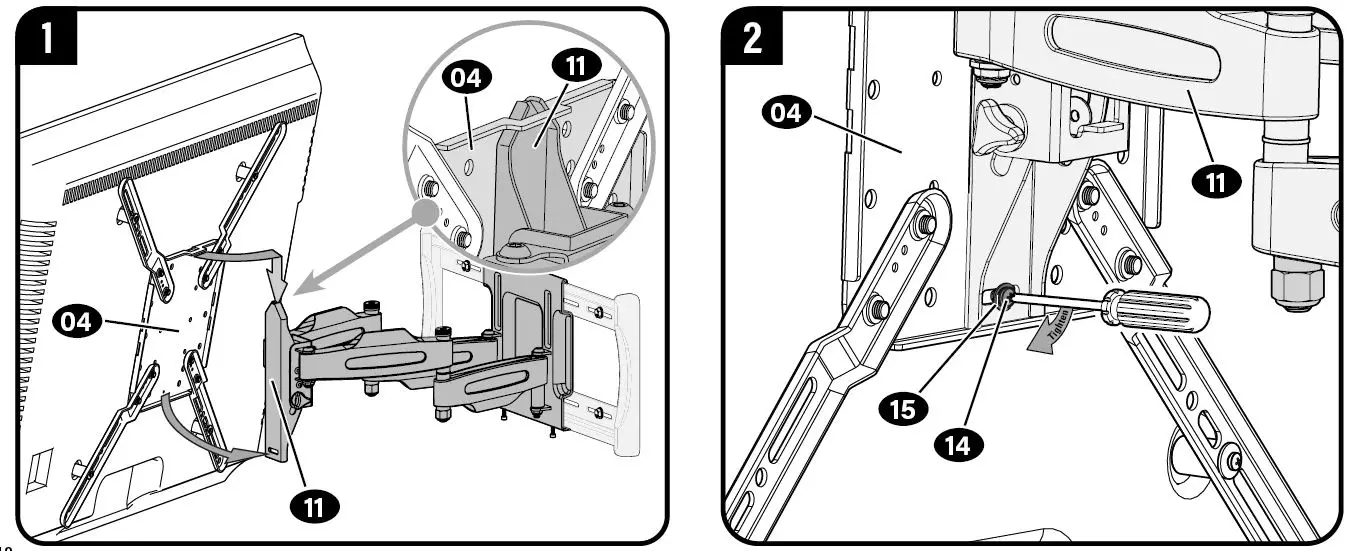 Secura QLF418-B2 TV Wall Mount fig 22