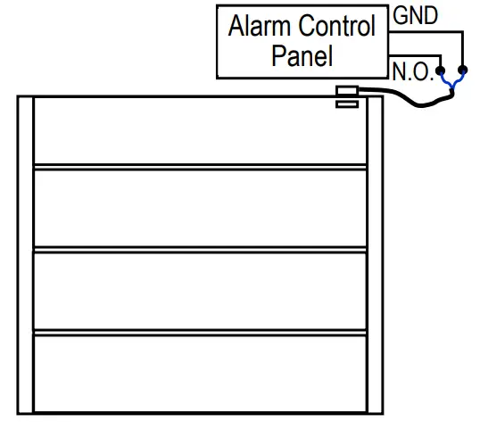 ENFORCER SM 4201 LQ Track Mount OverheadDoor Magnetic Contacts - fig