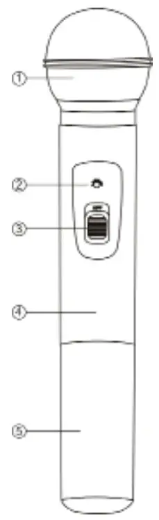 Rebel VHF 2 Music Wireless Microphone - Mikrofone