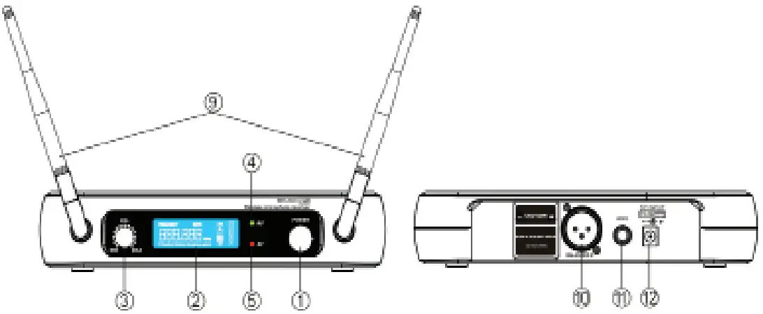 Rebel VHF 2 Music Wireless Microphone - Single channel