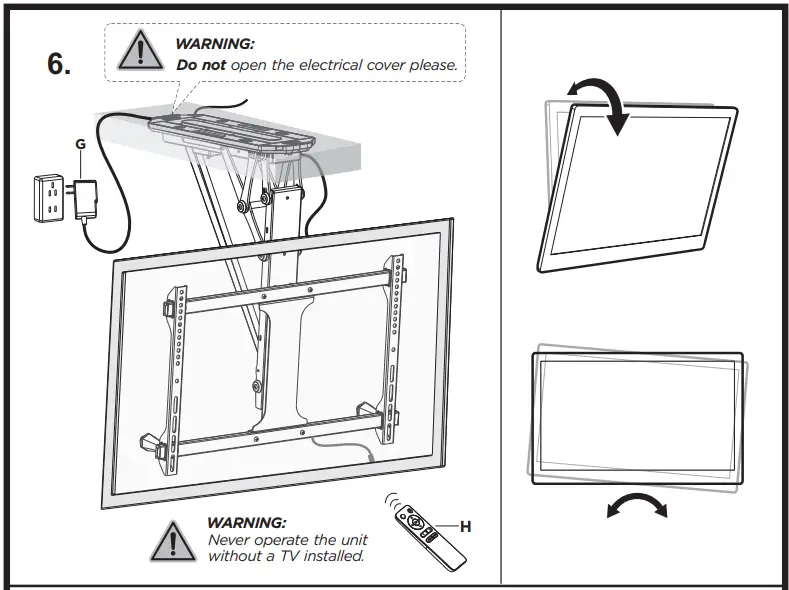 equip-650329-32-Inch-70-Inch-Motorized-TV-Ceiling-Mount-Bracket-fig-6