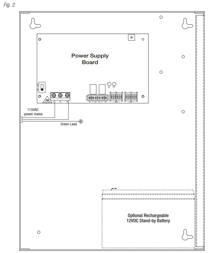 Altronix SMP10C12X Series Power Supply Chargers - fig 1