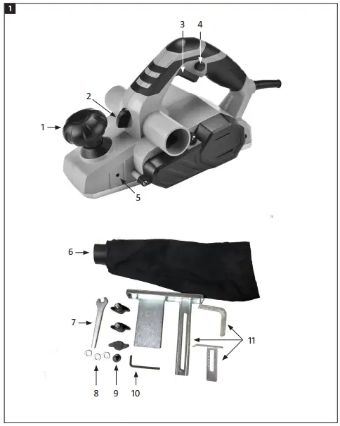 MEEC TOOLS 017945 Electric Planer-fig3