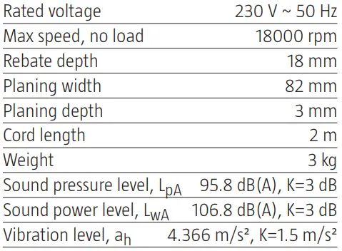 MEEC TOOLS 017945 Electric Planer-fig8