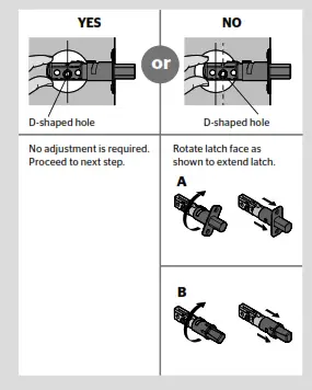 AURA - Install the latch and strike C