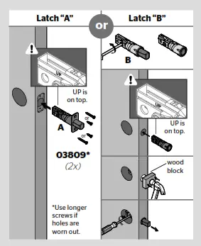 AURA - Install the latch and strike D