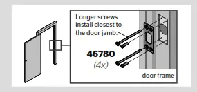 AURA - Install the latch and strike E