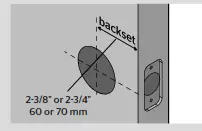 AURA - Prepare the door and check dimensions D