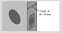 AURA - Prepare the door and check dimensions F