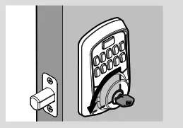 Test the lock and check door alignment A