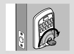 Test the lock and check door alignment B