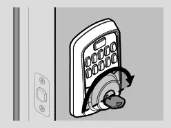 Test the lock and check door alignment D