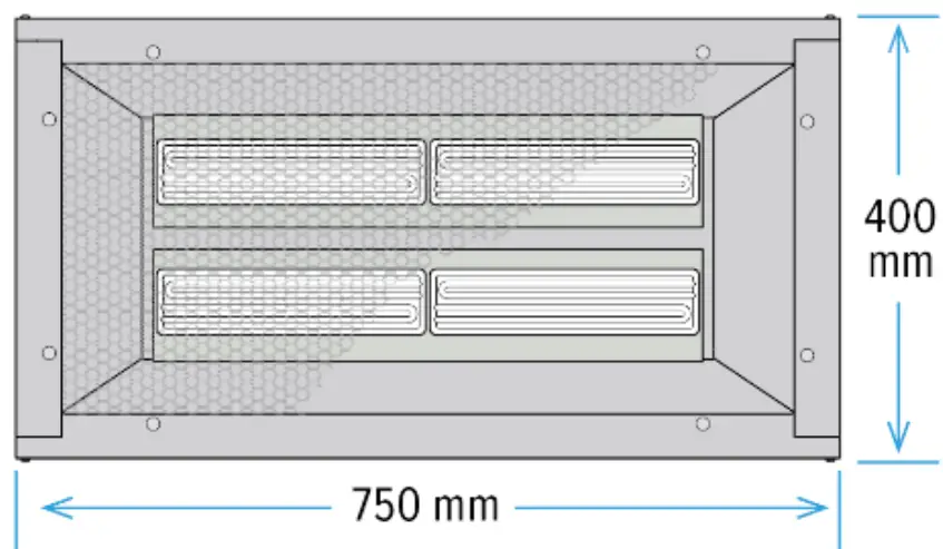 HERSCHEL IRP4 Ceiling Mounted Infrared Heater - Fig 1